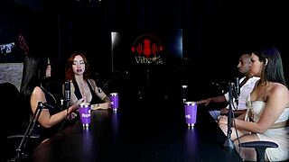 Maria bittencourt thaisa redvelvet tifany rocha spill dirty secrets in wild group interview casting on sheer red