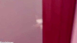 Masked Blonde Neighbor Sneaks In for Hard Oiled Fuck - Blondie Fesser!