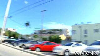 Krystal Banks sucks cock deep POV then fucks hard with rabbit toy