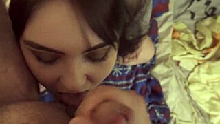 asmr wet blowjob pov from curvy milf with huge tits 😍 headphones on for best slurps