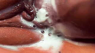 Watch these shaved pussies get ripped clothes creampies and cumshots up close