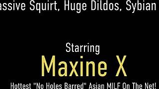 check out maxine x blowing dick on sybian squirting wild