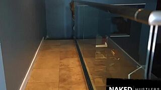 little bitch bends over bedroom for deep black cock pussy pounding