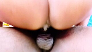 desi big ass aunty's blowjob hides wild cowgirl skills?