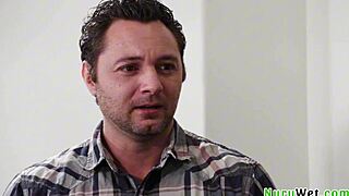 Sensual teen masseuse xxlayna marie slathers nuru gel naked on brad sterling!