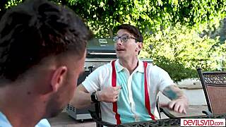 Wife Deepthroats And Rides Neighbor's Huge Cock Cucking Hubby Hard!