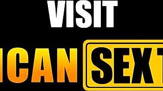 Busty ebony teacher's throat bulges on foreign monster cock before facial cumshot explosion.