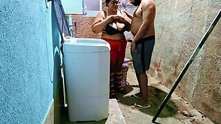 amateur stepdad pounds curvy latina bbw enteada big ass and natural tits in backyard homemade fuck squirting twice into her mouth