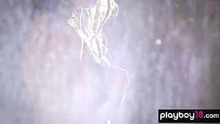 hey vi shy wanna see this ukrainian teen slip out of black bikini