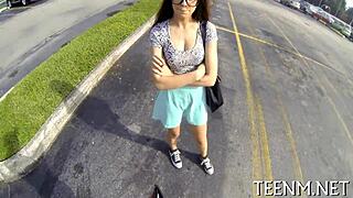 Street Teen Ava Taylor Craves Hardcore Cash Fuck