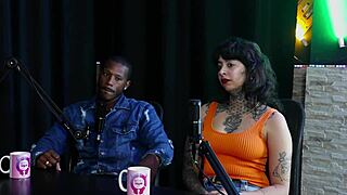 swingers spot couple through sheer lingerie at home party