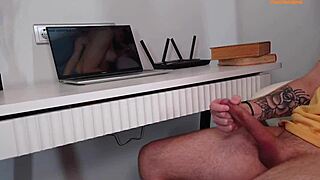 karina fox spots stepson stroking cock bends over for doggystyle then takes his creampie deep