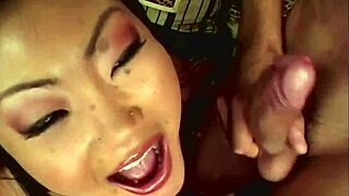 Asian Slut Face-Fucked Hard by Big White Cock!