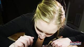 Southern Cutie Lottie Peers' Shaved Pussy Pounded Deep Before Swallowing Load