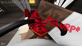 femboy fat ass grinds my cock while sucking shemale style