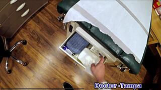 Dr Tampa's Curly Shaved Aria Nicole Vibes Pussy Backstage