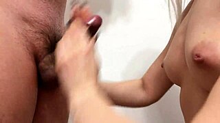 mom sneaks in to jerk STEPSON off until he CUMS hard all over