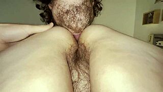 Chubby brunette bbw milf takes creampie after rough fuck