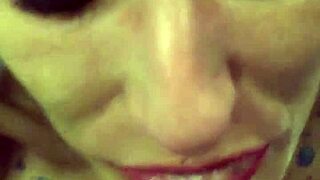 skinny submissive vilja gags on sloppy pov deepthroat spit choke