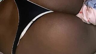 aline spreads her ass wide open right on the bed