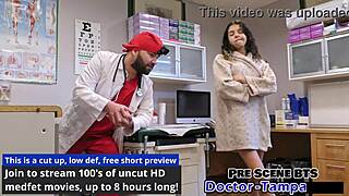 Dr Tampa's Curly Shaved Aria Nicole Vibes Pussy Backstage