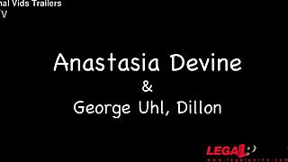 Anastasia Devine Boldly Fucked By Two Guys Classic HG032