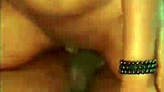 Curvy ebony wife screams in doggy with heavy cumshots twice