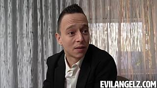 Zazie Skymm deepthroats then takes anal from Nikki Nuttz