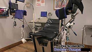 Dr Tampa's Curly Shaved Aria Nicole Vibes Pussy Backstage