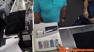 what if busty office babe secretly pawns her pussy for cash?