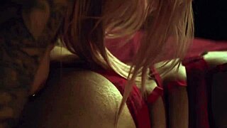 Tattooed Bisexual Girls Oil Up For BBC Strapon Pussy Lick