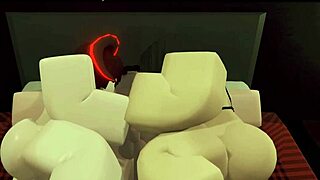 goth girl and roblox succubus tease in shadowy usa hideout