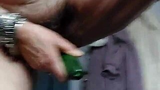 german granny fucks hairy beaver deep with thick cucumber