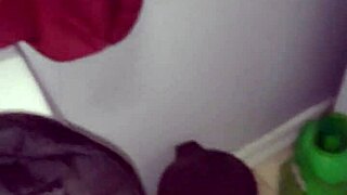 bbw wife vibrates fat pussy on dryer with huge dildo