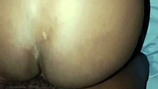 ebony girlfriend bent over doggystyle creaming on huge black cock