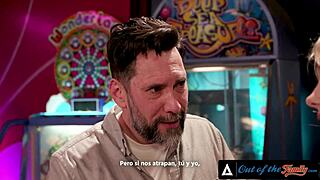 Hey stepdad, watch this sexy teen 18+ deepthroat your cock like a pro?