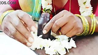 indian saree housewife cheats blows husbands father dirty telugu talk