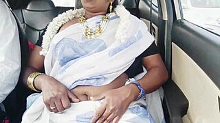 Hot Desi Bhabi Car Fucks Husband's Brother! Cute Indian Dirty Talk Romance Ride