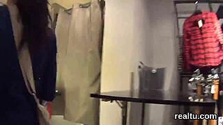 Czech teen seduced stripped and hardcore drilled pov in mall shop