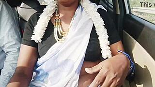 Hot Desi Bhabi Car Fucks Husband's Brother! Cute Indian Dirty Talk Romance Ride