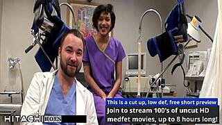 freshman jackie banes squirms as nurse forces hitachi vibrator orgasm in hospital