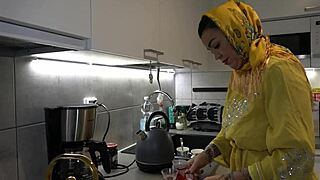 Stepson Ravages Big-Ass Arab Stepmom's Hijab-Clad Curves.