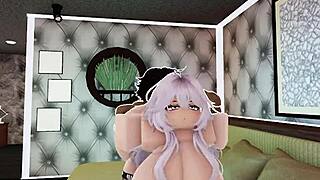 bbc monster cock stuffs big into roblox slut's juicy ass