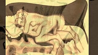 Vintage hairy erotic cartoons explode with retro antique passion!