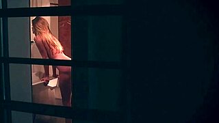 dripping wet milf with perfect body rips clothes fingers shaved pussy to soapy nipple pinching orgasms!