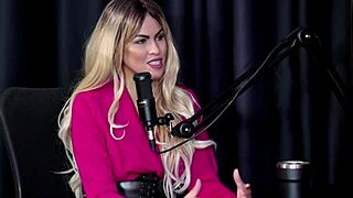 safada angel baronesa sucks cock deep while tits get sucked and plug slips into ass for piss show