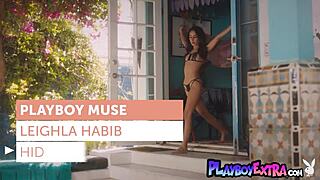 exotic petite arab leighla habib strips piercings out nipples and showers her small tits pussy