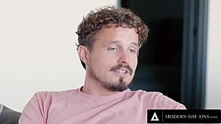 i watch as cuckold caresses lauren phillips while old man fucks her redhead milf pussy hard