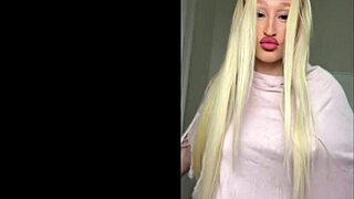 innocent tattooed college girl bares big tits and ass wildly.