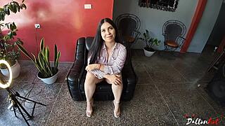 hey this cute student girl just sucks so gently before swallowing all that cum